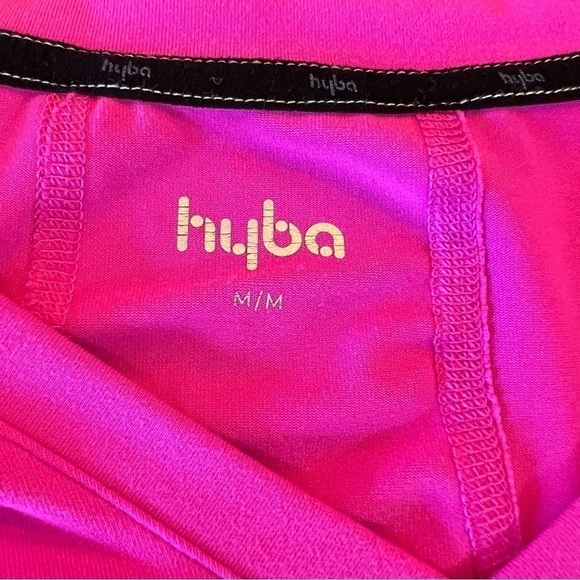 Hyba Women's Workout V-Neck Pink Workout Top, Size Medium - Picture 7 of 11